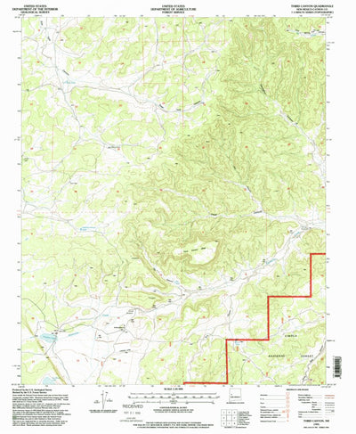 United States Geological Survey Third Canyon, NM (1995, 24000-Scale) digital map