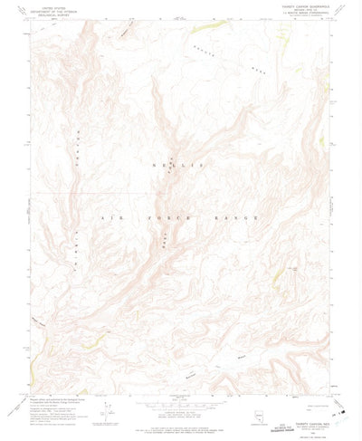 United States Geological Survey Thirsty Canyon, NV (1962, 24000-Scale) digital map