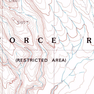 United States Geological Survey Thirsty Canyon NW, NV (1986, 24000-Scale) digital map