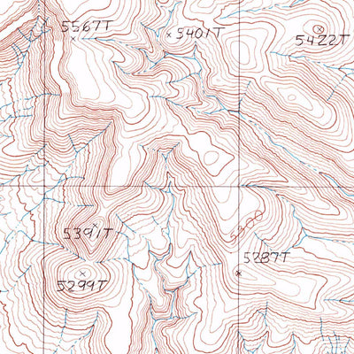 United States Geological Survey Thirsty Canyon NW, NV (1986, 24000-Scale) digital map
