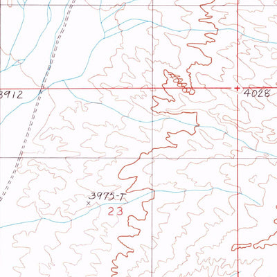 United States Geological Survey Thirsty Canyon SW, NV (1986, 24000-Scale) digital map