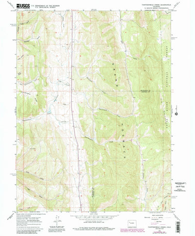 United States Geological Survey Thirteenmile Creek, CO (1966, 24000-Scale) digital map