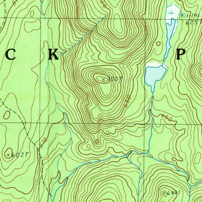 United States Geological Survey Thirteenth Lake, NY (1990, 25000-Scale) digital map