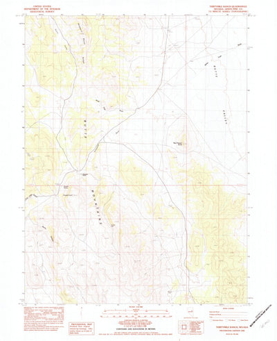 United States Geological Survey Thirtymile Ranch, NV (1982, 24000-Scale) digital map