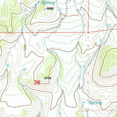United States Geological Survey Thirtynine Mile Mountain, CO (1994, 24000-Scale) digital map