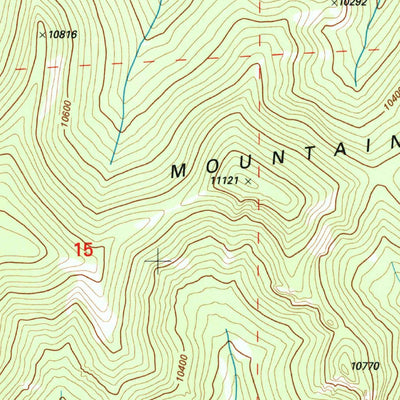 United States Geological Survey Thirtynine Mile Mountain, CO (1994, 24000-Scale) digital map