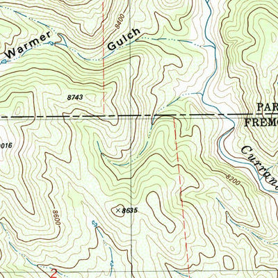 United States Geological Survey Thirtyone Mile Mountain, CO (1983, 24000-Scale) digital map