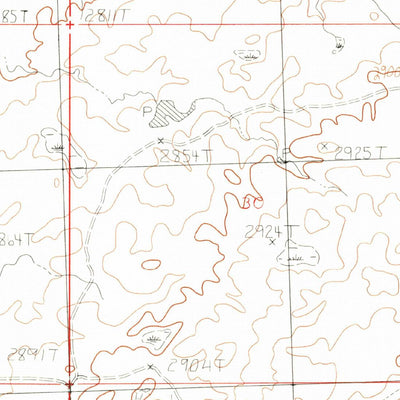 United States Geological Survey Thoeny Hills West, MT (1984, 24000-Scale) digital map