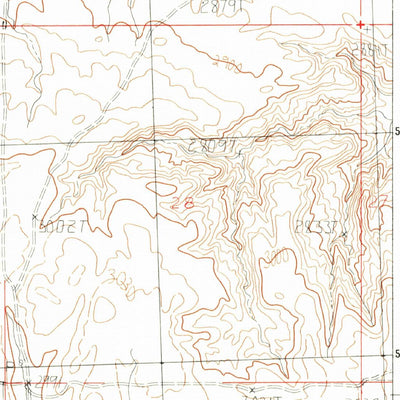 United States Geological Survey Thoeny Hills West, MT (1984, 24000-Scale) digital map