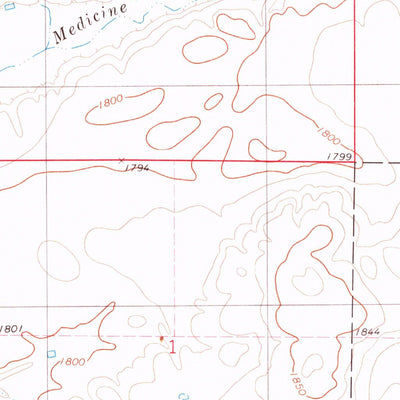 United States Geological Survey Thomas Lake, SD (1978, 24000-Scale) digital map