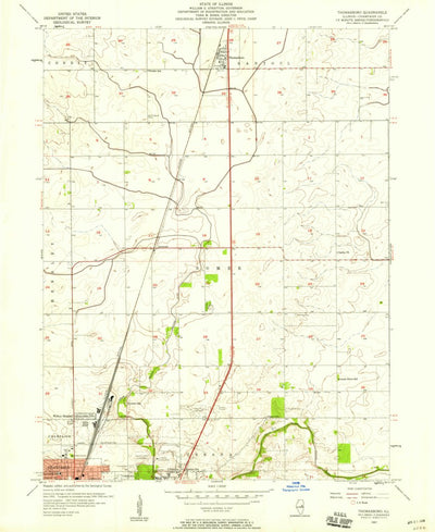 United States Geological Survey Thomasboro, IL (1957, 24000-Scale) digital map