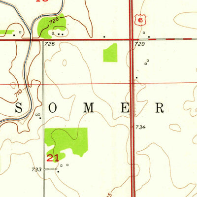 United States Geological Survey Thomasboro, IL (1957, 24000-Scale) digital map