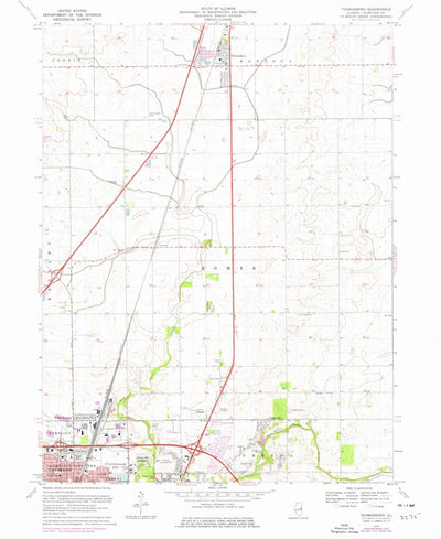 United States Geological Survey Thomasboro, IL (1970, 24000-Scale) digital map