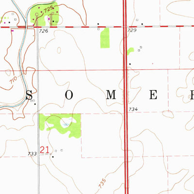 United States Geological Survey Thomasboro, IL (1970, 24000-Scale) digital map