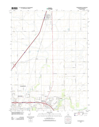United States Geological Survey Thomasboro, IL (2012, 24000-Scale) digital map