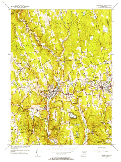 United States Geological Survey Thomaston, CT (1956, 31680-Scale) digital map