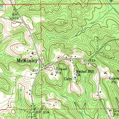 United States Geological Survey Thomaston East, AL (1968, 24000-Scale) digital map