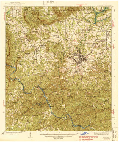 United States Geological Survey Thomaston, GA (1939, 62500-Scale) digital map