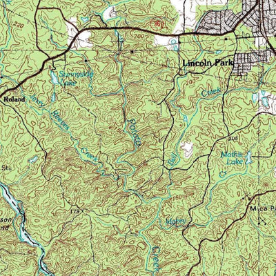 United States Geological Survey Thomaston, GA (1981, 100000-Scale) digital map