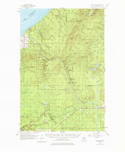 United States Geological Survey Thomaston, MI (1956, 62500-Scale) digital map