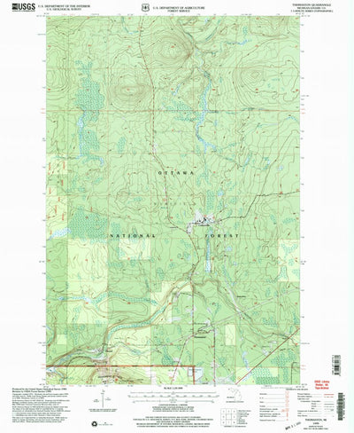United States Geological Survey Thomaston, MI (1999, 24000-Scale) digital map