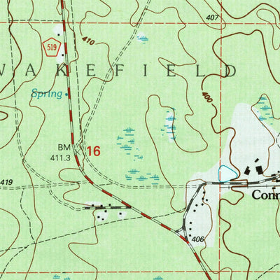 United States Geological Survey Thomaston, MI (1999, 24000-Scale) digital map