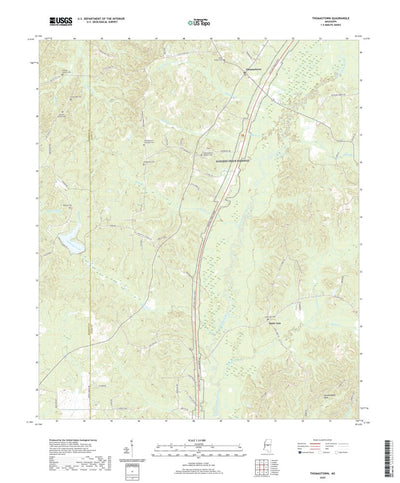 United States Geological Survey Thomastown, MS (2020, 24000-Scale) digital map