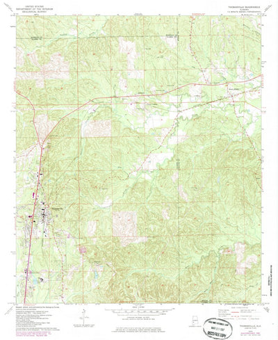 United States Geological Survey Thomasville, AL (1973, 24000-Scale) digital map