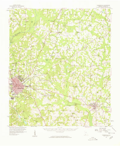 United States Geological Survey Thomasville, GA (1957, 62500-Scale) digital map