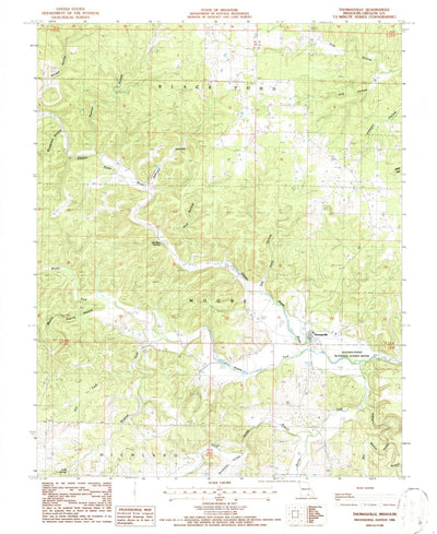 United States Geological Survey Thomasville, MO (1986, 24000-Scale) digital map
