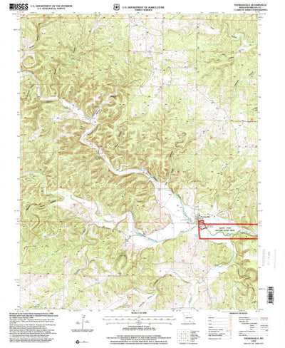 United States Geological Survey Thomasville, MO (1997, 24000-Scale) digital map