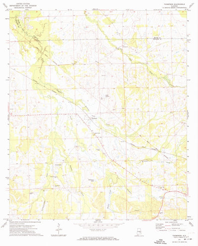 United States Geological Survey Thompson, AL (1971, 24000-Scale) digital map