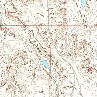 United States Geological Survey Thompson Arroyo, CO (1966, 24000-Scale) digital map