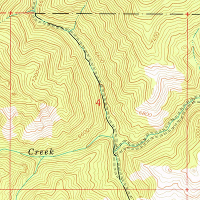 United States Geological Survey Thompson Creek, ID (1964, 24000-Scale) digital map