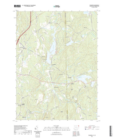 United States Geological Survey Thompson, CT (2021, 24000-Scale) digital map