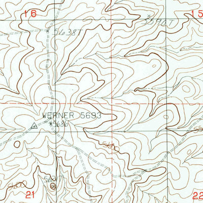 United States Geological Survey Thompson Draw, WY (1984, 24000-Scale) digital map