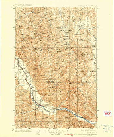 United States Geological Survey Thompson Falls, MT (1937, 125000-Scale) digital map