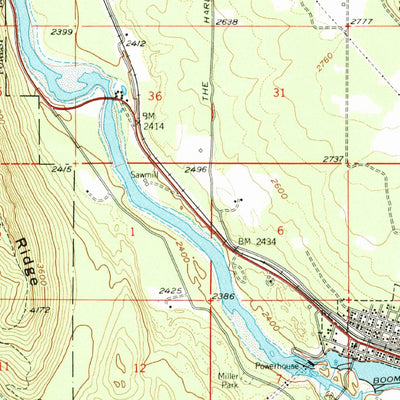 United States Geological Survey Thompson Falls, MT (1957, 62500-Scale) digital map