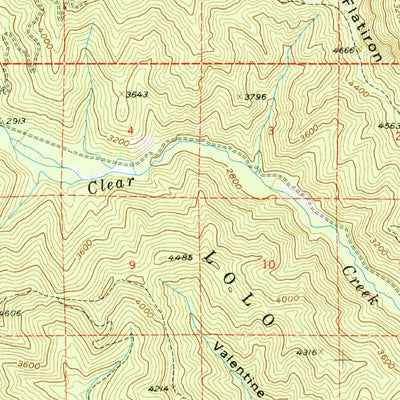 United States Geological Survey Thompson Falls, MT (1957, 62500-Scale) digital map