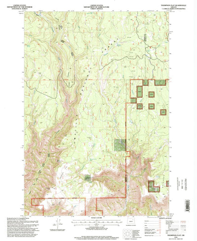 United States Geological Survey Thompson Flat, OR (1995, 24000-Scale) digital map