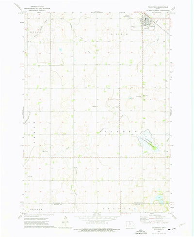 United States Geological Survey Thompson, IA (1972, 24000-Scale) digital map