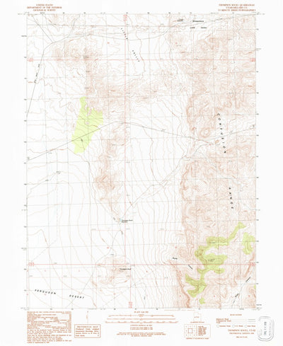 United States Geological Survey Thompson Knoll, UT (1991, 24000-Scale) digital map