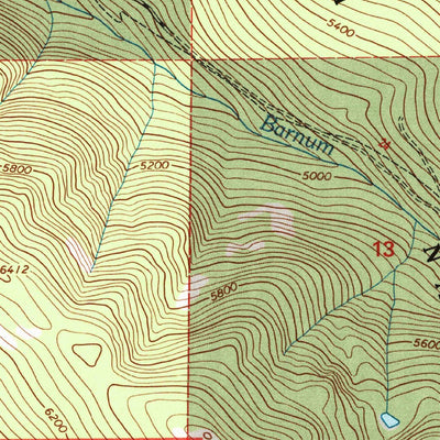 United States Geological Survey Thompson Lakes, MT (1997, 24000-Scale) digital map