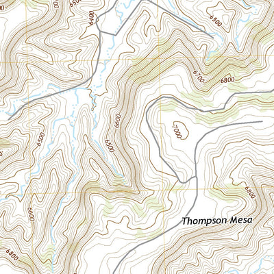 United States Geological Survey Thompson Mesa, NM (2020, 24000-Scale) digital map