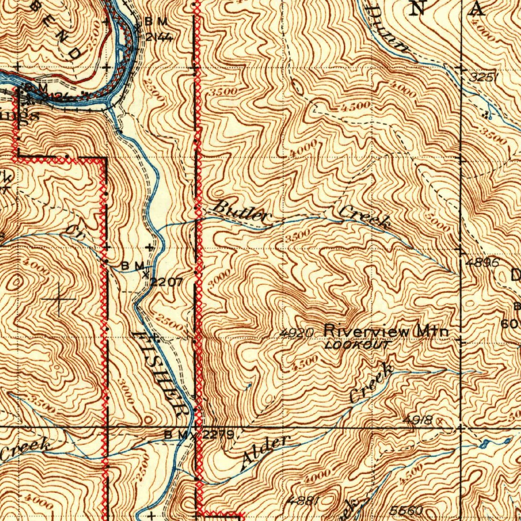 Thompson, MT (1942, 125000-Scale) Map by United States Geological ...