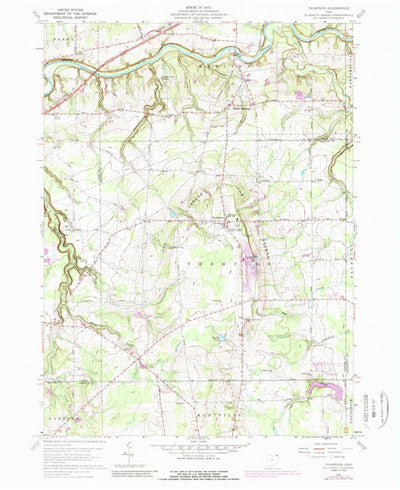 United States Geological Survey Thompson, OH (1960, 24000-Scale) digital map