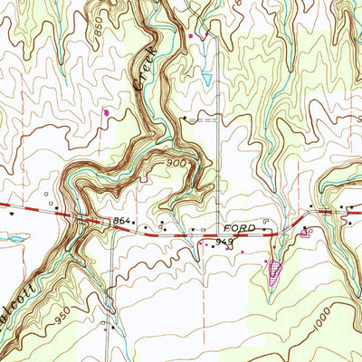 United States Geological Survey Thompson, OH (1960, 24000-Scale) digital map