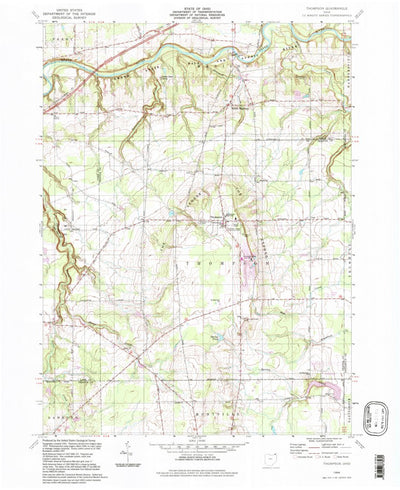 United States Geological Survey Thompson, OH (1994, 24000-Scale) digital map