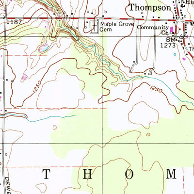 United States Geological Survey Thompson, OH (1994, 24000-Scale) digital map