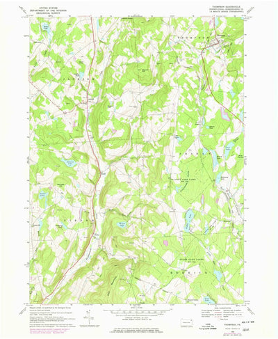 United States Geological Survey Thompson, PA (1968, 24000-Scale) digital map